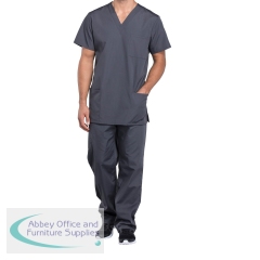 Cherokee Professional Unisex V-Neck Scrub Top Pewter M CH4876/PEWT/M