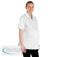 Work in Style MATTR Maternity Tunic White with White Trim Size XL MATTRWHITWHITXL