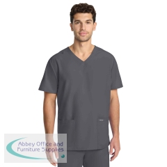 Cherokee Originals Ultra Unisex V-Neck Scrub Top Pewter 2XL CKE00014APEWT2XL