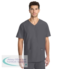 Cherokee Originals Ultra Unisex V-Neck Scrub Top Pewter XS CKE00014APEWTXS