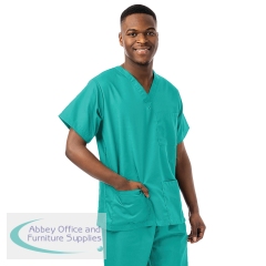 334LW Unisex Lightweight Scrub Top Jade Green Size L 334LW/JADE/L