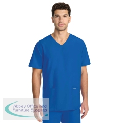 Cherokee Originals Ultra Unisex V-Neck Scrub Top Royal Blue S CKE00014A/ROYA/S