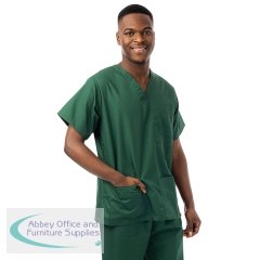 334LW Unisex Lightweight Scrub Top Bottle Green Size S 334LW/BOTT/S
