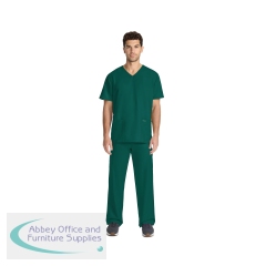 Cherokee Originals Ultra Unisex V-Neck Scrub Top Hunter Green XL CKE00014AHUNTXL