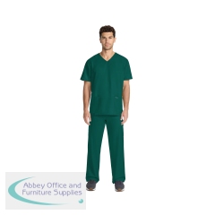 Cherokee Originals Ultra Unisex V-Neck Scrub Top Hunter Green 2XS CKE00014AHUNTXXS