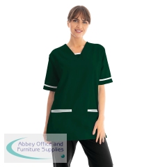 534LW V Neck Lightweight Scrub Top with Trim Bottle Green 3XL 534LWBOTTWHIT3XL