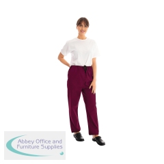 334LWT Unisex Lightweight Scrub Trouser Maroon Size XL 334LWT/MARO/XL