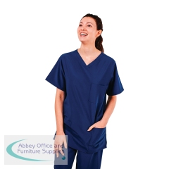 Key Scrubs KEYTU100 Eco Stretch Atlantic Scrub Top Navy Size 2XL KEYTU100NAVY2XL