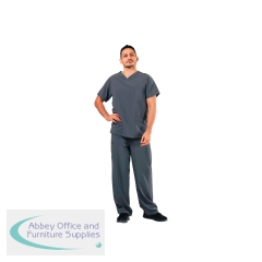 Key Scrubs KEYTU100 Eco Stretch Atlantic Scrub Top Pewter Size L KEYTU100/PEWT/L