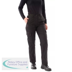 Work in Style Ladies Cargo Trousers Short Black 28 T28S/BLAC/28