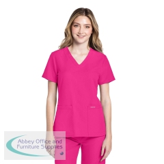 Cherokee Originals Ultra Women\'s V-neck Scrub Top Electric Pink S CKE953A/EPIN/S