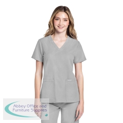 Cherokee Originals Ultra Women\'s V-neck Scrub Top Grey S CKE953A/GREY/S