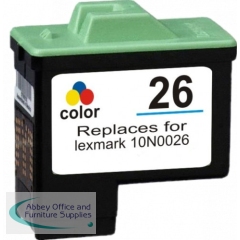 Compatible Lexmark 26 Colour 10N0026E Ink Cartridge