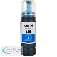 Compatible Epson T114 Cyan Ink Bottle 70ml