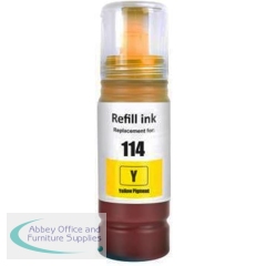 Compatible Epson T114 Yellow Ink Bottle 70ml