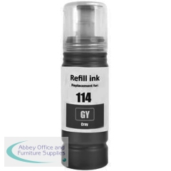 Compatible Epson T114 Grey Ink Bottle