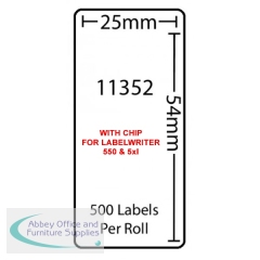 Compatible Dymo 11352 Label WITH CHIP (WILL WORK IN 550 / 5XL)