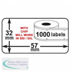 Compatible Dymo 11354 Label WITH CHIP (WILL WORK IN 550 / 5XL)