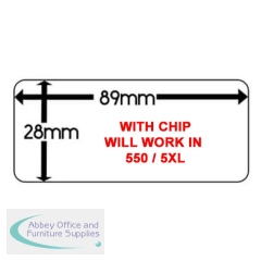 Compatible Dymo 99010 Labels (130labels / 1 roll) - WITH CHIP