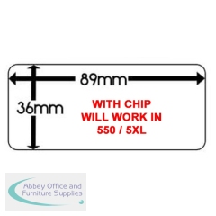 Compatible Dymo 99012 / S0722400 Labels, 260 labels/ 1 roll WITH CHIP