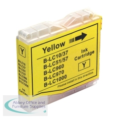 Compatible Brother LC1000 / LC970 Yellow Ink Cartridge
