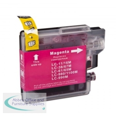 Compatible Brother LC1100 / LC980 / LC985 Magenta Ink Cartridge