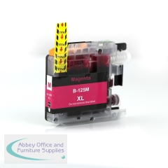 Compatible Brother LC125M Magenta Ink Cartridge