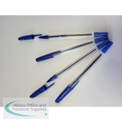 Ballpoint Pen Medium Blue (50 Pack)
