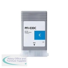 Compatable Canon PFI-030C cyan ink cartridge 55ml