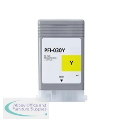 Compatable Canon PFI-030Y yellow ink cartridge 55ml
