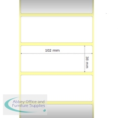 Compatible Zebra Thermal Label 102mm x 38mm (Core 25Mm) 1,790 Labels