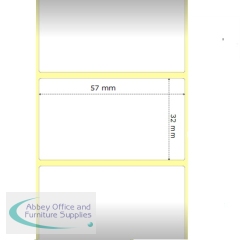 Compatible Zebra Labels 57mm x 32mm (2,100 on roll)