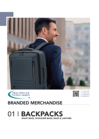 Abbey Office and Furniture Supplies - Branded Merchandise 01: Backpacks, Waist Bags, Shoulder Bags, Bags & Lanyard (PDF Brochure)...